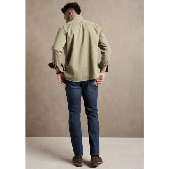 New Banana Republic Mens Straight Size 44 x 34 Organic Cotton Mid Rise NWT - Picture 2 of 11